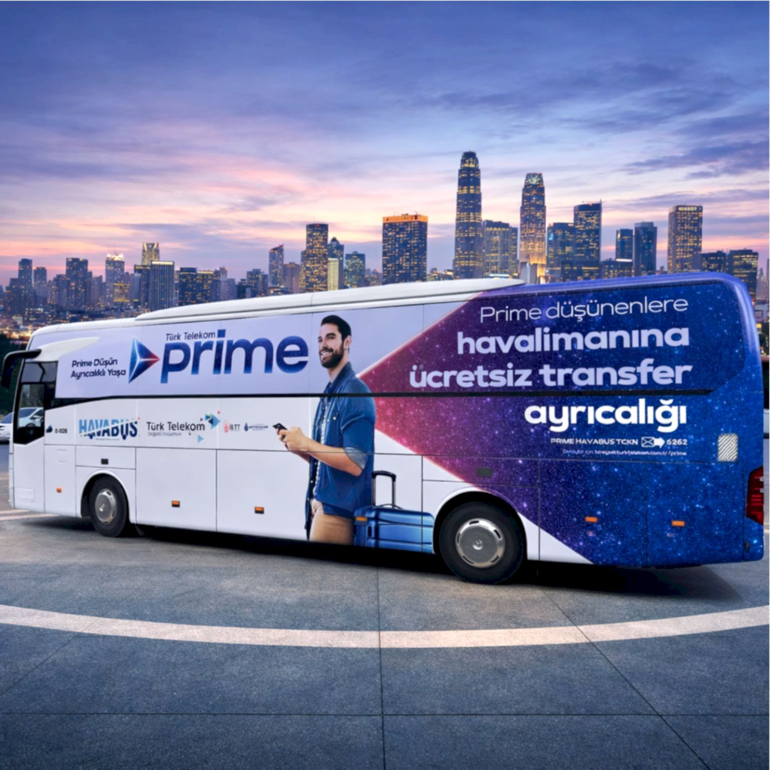 Havabüş İstanbul Havalimanı Transfer Araç Giydirme – Meridyen Ajans