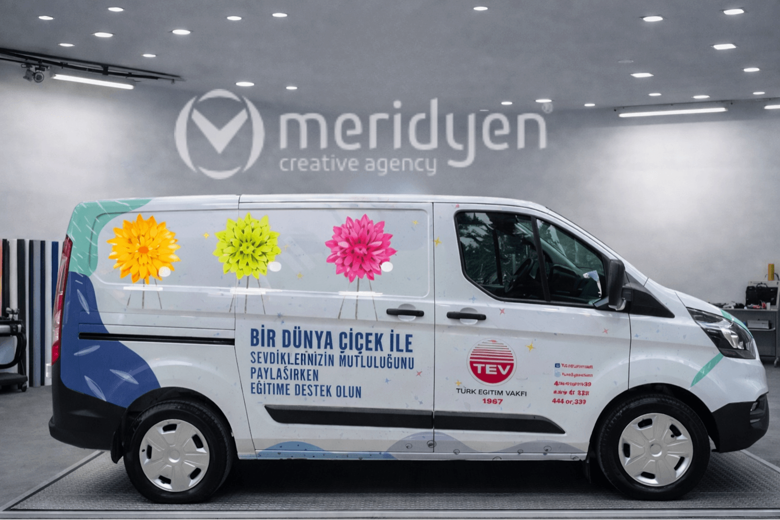 TEV Türk Eğitim Vakfı Kurumsal Araç Giydirme – Meridyen Ajans